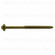Midwest Fastener 53755 Screw, 3/8 in Thread, 5 in L, Hex Drive, 25 PK