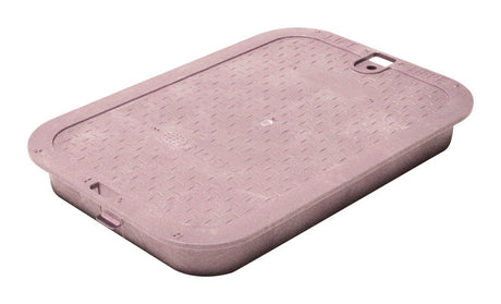 NDS 10.1 in. W X 15.4 in. H Rectangular Valve Box Cover Purple