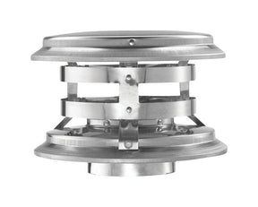 DuraVent 3 in. D Galvanized/Stainless Steel Twist Lock Termination Cap, Pack of 2