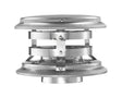 DuraVent 4 in. D Galvanized/Stainless Steel Twist Lock Termination Cap, Pack of 2