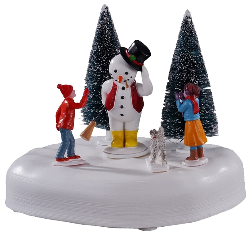 Lemax 14835 Frosty Says Hi! Figurine, Battery Operated, 4.5 V, Pack of 8