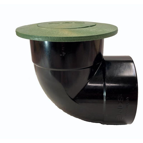 NDS 5.9 in. W X 7.9 in. D Round Emitter with 90 Degree Elbow