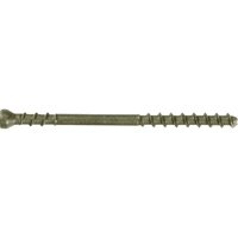 Camo 345140 Deck Screw, #7 Thread, 2-3/8 in L, Trim Head, Star Drive, Carbon Steel, ProTech-Coated, 100/PK