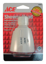 Ace White Plastic 6 settings Showerhead 2.5 gpm, Pack of 5