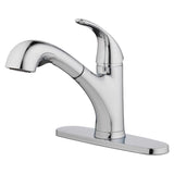 OakBrook Pacifica One Handle Brushed Nickel Pull-Out Kitchen Faucet