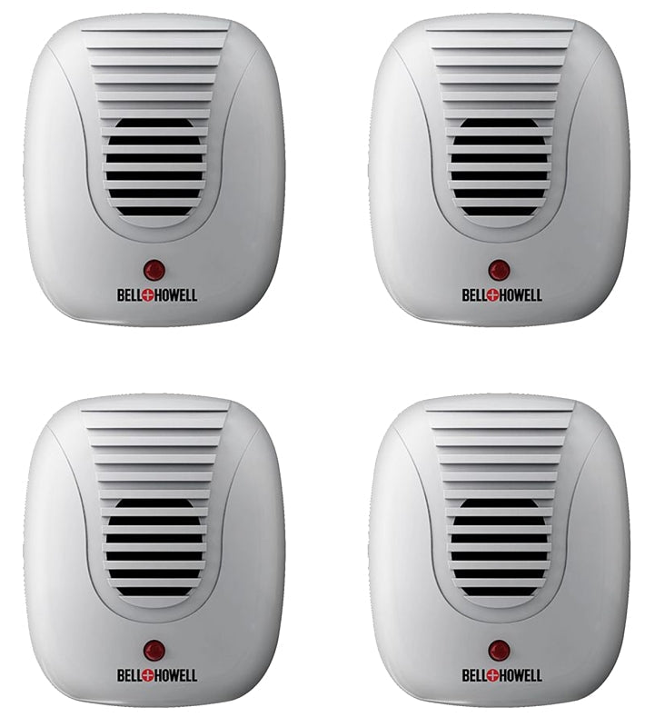 Bell+Howell 50167 Ultrasonic Indoor Pest Repeller, 4 Pack, Odor-Free