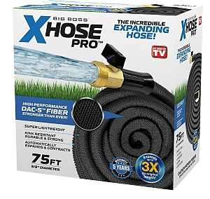 E.Mishan & Sons 1257 Expandable Hose, 75 ft L, Nylon, Black