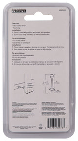 ProSource CL-208C-SN-PS Heavy-Duty Rigid Door Stop, 1 in Dia Base, 3 in Projection, Die-Cast Zinc & Plastic
