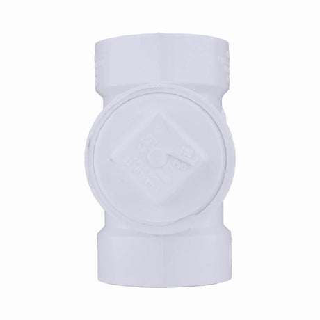 Charlotte Pipe Schedule 40 1-1/2 in. Hub X 1-1/2 in. D Hub PVC Cleanout Tee with Plug 1 pk