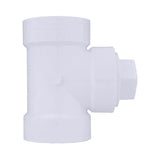 Charlotte Pipe Schedule 40 1-1/2 in. Hub X 1-1/2 in. D Hub PVC Cleanout Tee with Plug 1 pk