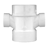 Charlotte Pipe Schedule 40 2 in. Hub X 2 in. D Hub PVC Sanitary Tee 1 pk