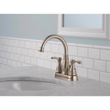 Delta Porter Brushed Nickel Traditional Bathroom Faucet 4 in.