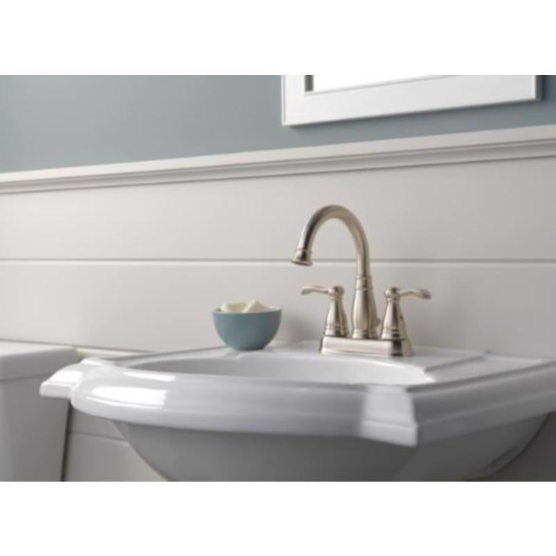 Delta Porter Brushed Nickel Traditional Bathroom Faucet 4 in.