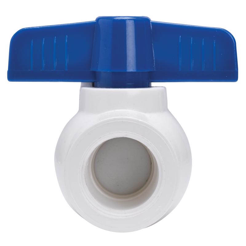 Homewerks 1-1/4 in. PVC FIP Ball Valve Full Port Quarter-Turn Lever For Non-Potable Water
