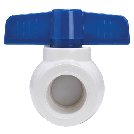 Homewerks 1-1/4 in. PVC FIP Ball Valve Full Port Quarter-Turn Lever For Non-Potable Water