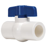 Homewerks 2 in. PVC Slip Ball Valve Full Port Quarter-Turn Lever For Non-Potable Water, Pack of 2