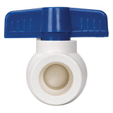 Homewerks 1-1/2 in. PVC Slip Ball Valve Full Port Quarter-Turn Lever For Non-Potable Water