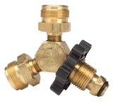 Mr. Heater 2 in. D Brass/Plastic Excess Flow Soft Nose P.O.L Propane Y Male Adapter