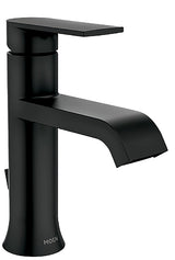Moen Genta Series 84760BL Bathroom Faucet, 1.2 gpm, 1-Handle, Metal, Matte Black, 4 in Faucet Centers