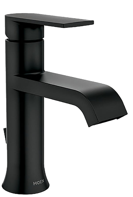 Moen Genta Series 84760BL Bathroom Faucet, 1.2 gpm, 1-Handle, Metal, Matte Black, 4 in Faucet Centers