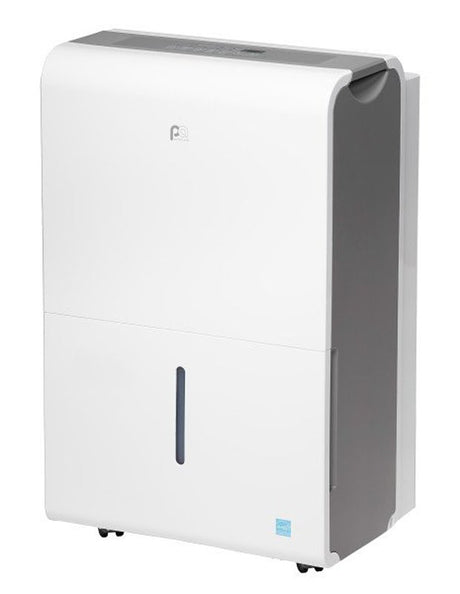 Perfect Aire 3PFDP50 Flat Panel Dehumidifier, 4.8 A, 110/120 V, 515 W, 2-Speed, 50 pt/day Humidity Removal, White