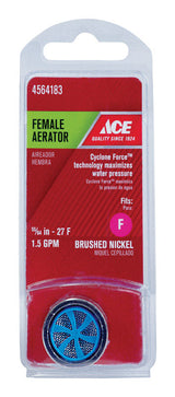 Ace Female Thread 55/64 in.-27F Brushed Nickel Faucet Aerator