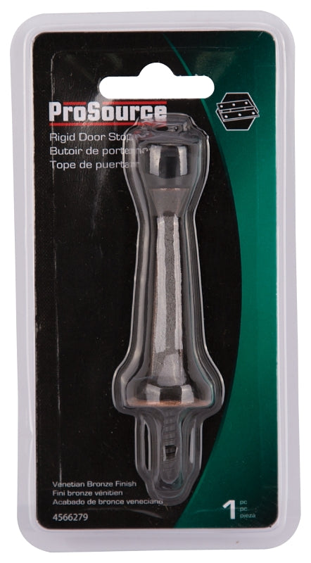 ProSource CL-208C-VB-PS Heavy-Duty Rigid Door Stop, 1 in Dia Base, 3 in Projection, Die-Cast Zinc & Plastic