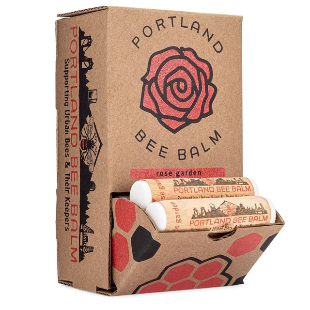 Portland Bee Balm 104 Lip Balm, Rose Garden, Pack of 24