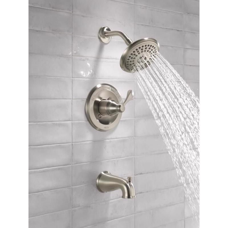 Delta Monitor 1-Handle Brushed Nickel Tub and Shower Faucet