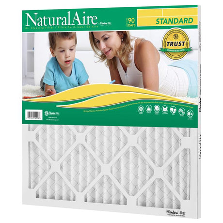 NaturalAire 8 in. W X 8 in. H X 1 in. Synthetic 8 MERV Pleated Air Filter 1 pk, Pack of 12