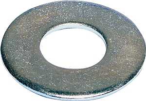 Midwest Fastener 03842 Washer, Flat, 5/8 in ID, Zinc, Zinc, USS Grade, 59/PK