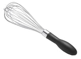 Good Grips 74291 Balloon Whisk, 11 in OAL, Stainless Steel, Black/Silver, Polished