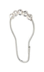 iDesign Chrome Silver Metal Shower Curtain Rings 12 pk, Pack of 6