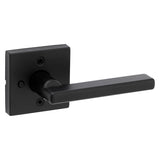 Kwikset Signature Series 730HFL SQT 514 CP Privacy Lever, Matte Black, Zinc, Residential, Reversible Hand, 2 Grade