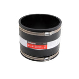 ProSource FC56-66 Coupling, 6 x 6 in, Cast Iron, Plastic and Steel Drain Pipes, PVC, Black