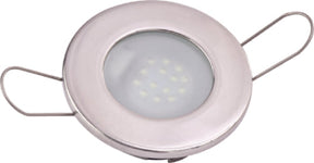 Sea-Dog 4042303 LED Spring Mount 12V Overhead Light, Stainless Bezel w/Clear Lens