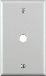 Leviton 001-88013-000 Standard Wallplate, 1-Gang, Plastic, White