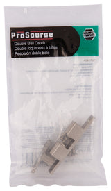 ProSource CB-01SN-PS Double Ball Catch, Brass, Satin Nickel, Satin Nickel