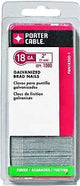 Porter-Cable PBN18200-1 Series Nail, Glue Collation, 2 in L, 18 ga Gauge, Steel, Galvanized, Brad Head, 1000/PK