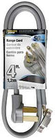 PowerZone ORR628104 Power Supply Range Cord, 6 8 AWG Cable, 4 ft L, 50 A, 250 V, Gray