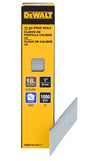 DEWALT DBN18100-1 Collated Brad Nail, 1 in L, 18 ga, Metal, T-Style Head, Smooth Shank