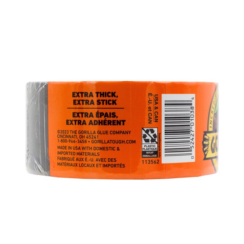 Gorilla 1.88 in. W X 10 yd L Black Duct Tape