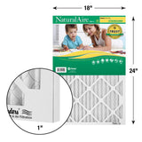 NaturalAire 18 in. W X 24 in. H X 1 in. Synthetic 8 MERV Pleated Air Filter 1 pk, Pack of 12