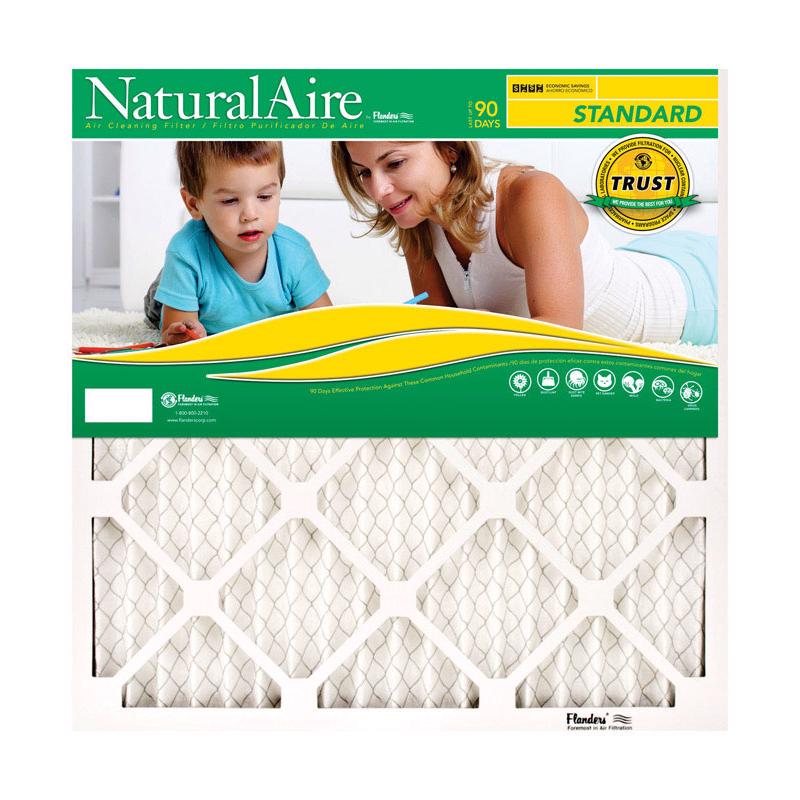 NaturalAire 12 in. W X 20 in. H X 1 in. Synthetic 8 MERV Pleated Air Filter 1 pk, Pack of 12