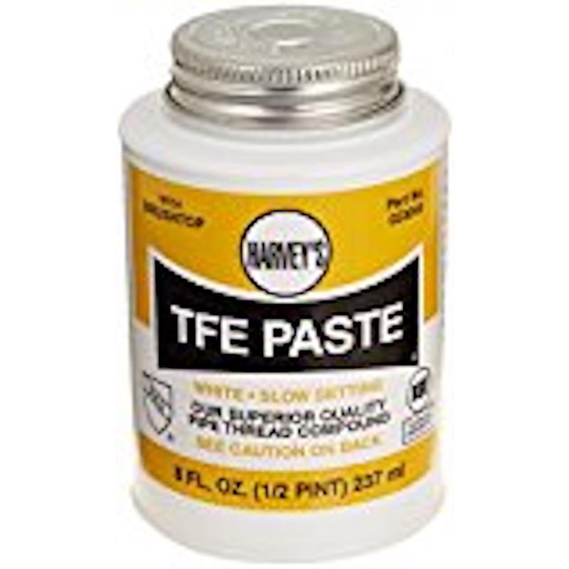 Harvey 023045 Pipe Thread Compound, 8 fl-oz Jar, Liquid, Paste, White