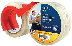 IPG 4368 Shipping Tape, Clear, 54.6 yd L, 1.88 in W, Polypropylene Backing