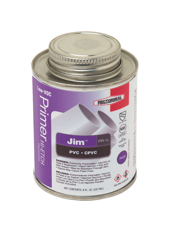 Rectorseal 55912 Hi-Etch Primer, Liquid, Purple, 0.5 pt