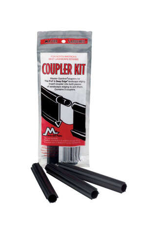 Master Mark Plus 4 in. H Plastic Black Edging Coupler Kit