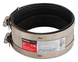 ProSource NHC-44 Coupling, 4 in, Cast Iron, Plastic and Steel Drain Pipes, Rubber/Stainless Steel