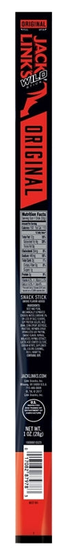 Jack Link's 10000012177 Squatch Snack, Stick, Original, 1 oz, Pack of 20